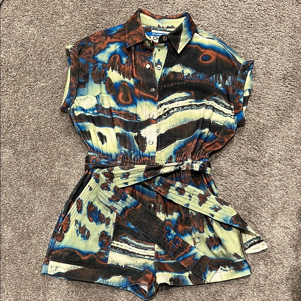 CHUFY Multicolor Patterned Shorts/Jumper